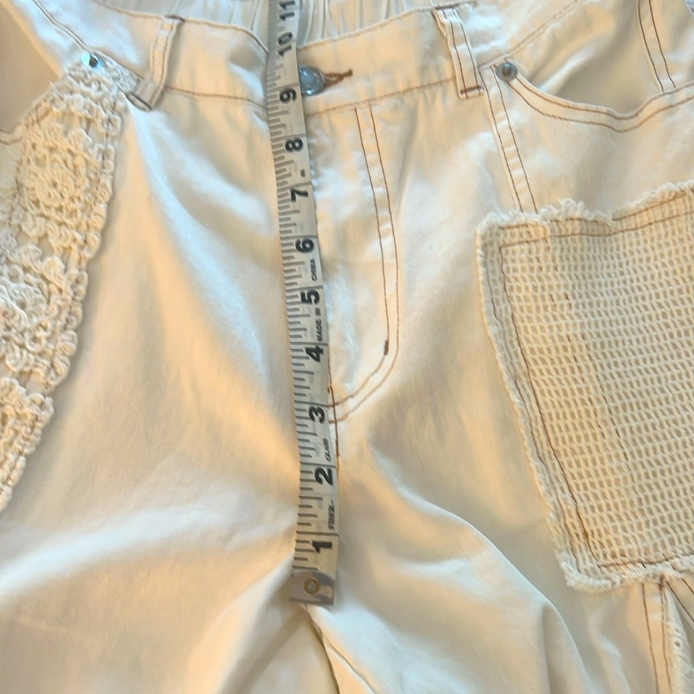 White Lace Detail Pants - Picture 8 of 9